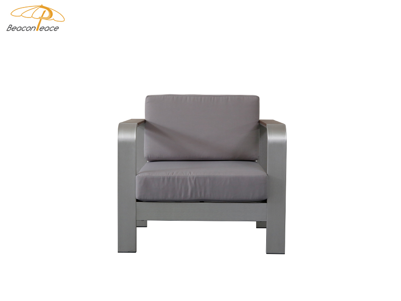 single aluminum sofa