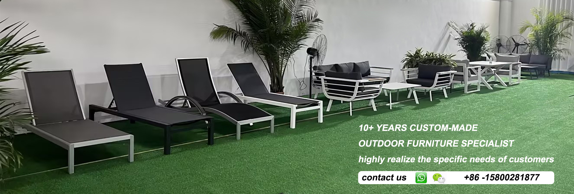 10+ years outdoor furniture supplier