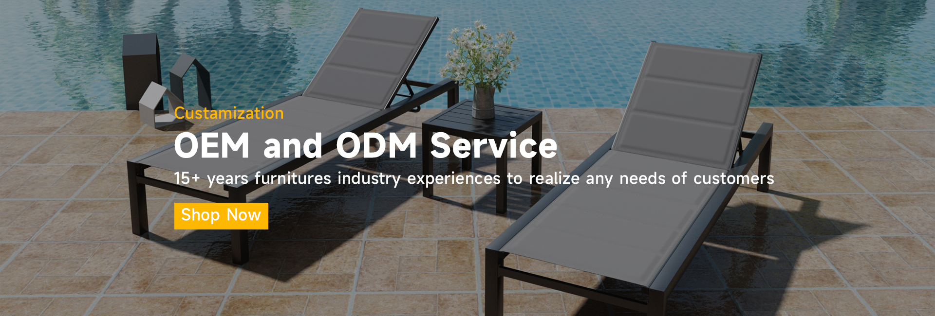 Strong production capacity garden furniture manufacturer